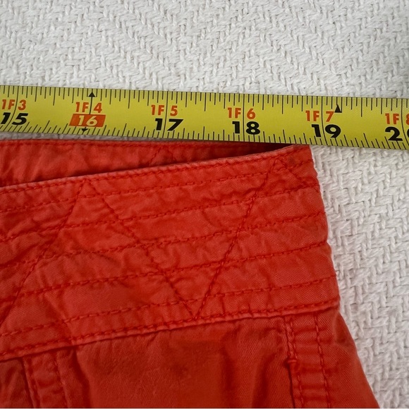 Lauren Ralph Lauren Pants Women's 14 Safari Style Utility Orange Cotton Tie Hem - Picture 9 of 11
